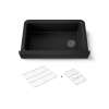 Undermount single-bowl farmhouse kitchen sink