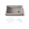 Undermount single-bowl farmhouse kitchen sink