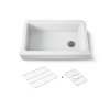 Undermount single-bowl farmhouse kitchen sink