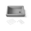 34" undermount single-bowl farmhouse kitchen sink