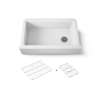 34" undermount single-bowl farmhouse kitchen sink