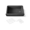 34" undermount single-bowl farmhouse kitchen sink