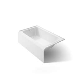 60" x 36" alcove bath, left drain