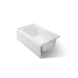 60" x 36" alcove bath, right drain