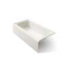 72" x 36" alcove bath, left drain