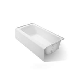 72" x 36" alcove bath, right drain