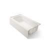 72" x 36" alcove bath, right drain