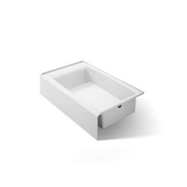 60" x 36" alcove bath with right drain