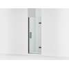 Frameless pivot shower door, 71-5/8" H x 27-5/8 - 28-3/8" W, with 3/8" thick Crystal Clear glass