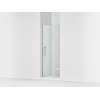 Frameless pivot shower door, 71-5/8" H x 27-5/8 - 28-3/8" W, with 3/8" thick Crystal Clear glass