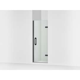 Frameless pivot shower door, 71-5/8" H x 27-5/8 - 28-3/8" W, with 3/8" thick Crystal Clear glass