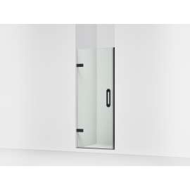 Frameless pivot shower door, 71-5/8" H x 29-5/8 - 30-3/8" W, with 3/8" thick Crystal Clear glass