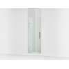 Frameless pivot shower door, 71-5/8" H x 29-5/8 - 30-3/8" W, with 3/8" thick Crystal Clear glass