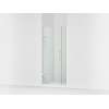 Frameless pivot shower door, 71-9/16" H x 33-5/8 - 34-3/8" W, with 3/8" thick Crystal Clear glass