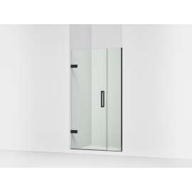 Frameless pivot shower door, 71-9/16" H x 39-5/8 - 40-3/8" W, with 3/8" thick Crystal Clear glass