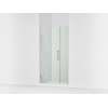 Frameless pivot shower door, 71-9/16" H x 39-5/8 - 40-3/8" W, with 3/8" thick Crystal Clear glass