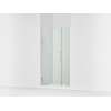 Frameless pivot shower door, 71-9/16" H x 39-5/8 - 40-3/8" W, with 3/8" thick Crystal Clear glass