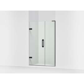 Frameless pivot shower door, 71-3/4" H x 45-1/4 - 46" W, with 3/8" thick Crystal Clear glass