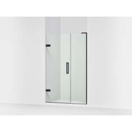 Frameless pivot shower door, 71-3/4" H x 46 - 46-3/4" W, with 3/8" thick Crystal Clear glass