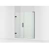 71-3/4" H pivot shower door with 3/8"-thick glass
