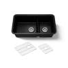 Smart Divide(R) 33-1/2" undermount double-bowl kitchen sink