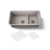 Smart Divide(R) 33-1/2" undermount double-bowl kitchen sink
