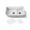 Smart Divide(R) 33-1/2" undermount double-bowl kitchen sink