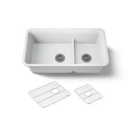 Smart Divide(R) 33-1/2" undermount double-bowl kitchen sink