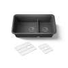 Smart Divide(R) 33-1/2" undermount double-bowl kitchen sink