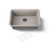 27-1/2" undermount single-bowl kitchen sink