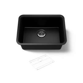 24-1/2" undermount single-bowl kitchen sink