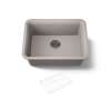 24-1/2" undermount single-bowl kitchen sink