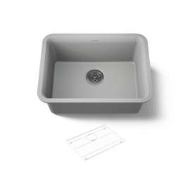 24-1/2" undermount single-bowl kitchen sink