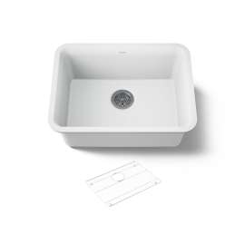 24-1/2" undermount single-bowl kitchen sink