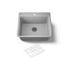 25" top-/undermount single-bowl kitchen sink