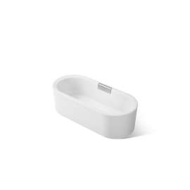 63" x 28-3/8" freestanding bath with shroud