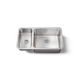 31-1/2" undermount double-bowl kitchen sink