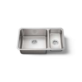 31-1/2" undermount double-bowl kitchen sink