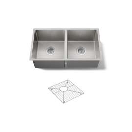 29-1/2" undermount double-bowl kitchen sink