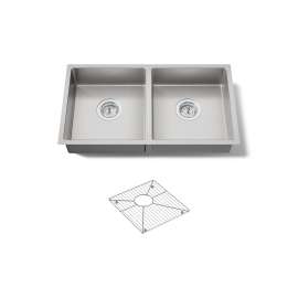 29-1/2" undermount double-bowl kitchen sink