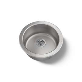 18-1/2" top-/undermount single-bowl bar sink