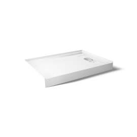 60" x 42" alcove shower base, right drain
