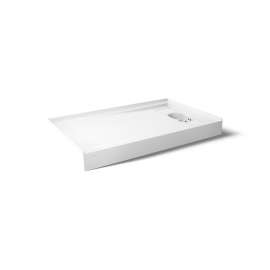 60" x 36" alcove shower base, right drain