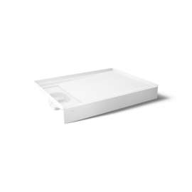 48" x 36" alcove shower base, left drain