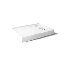 48" x 36" alcove shower base, right drain