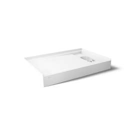 48" x 32" alcove shower base, right drain