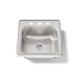 20" top-mount single-bowl bar sink