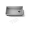 32-1/2" undermount single-bowl kitchen sink