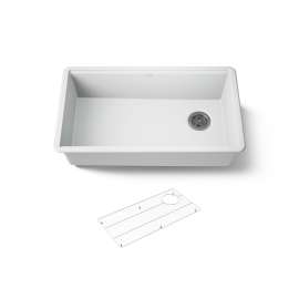 32-1/2" undermount single-bowl kitchen sink