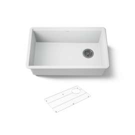 29-1/2" undermount single-bowl kitchen sink